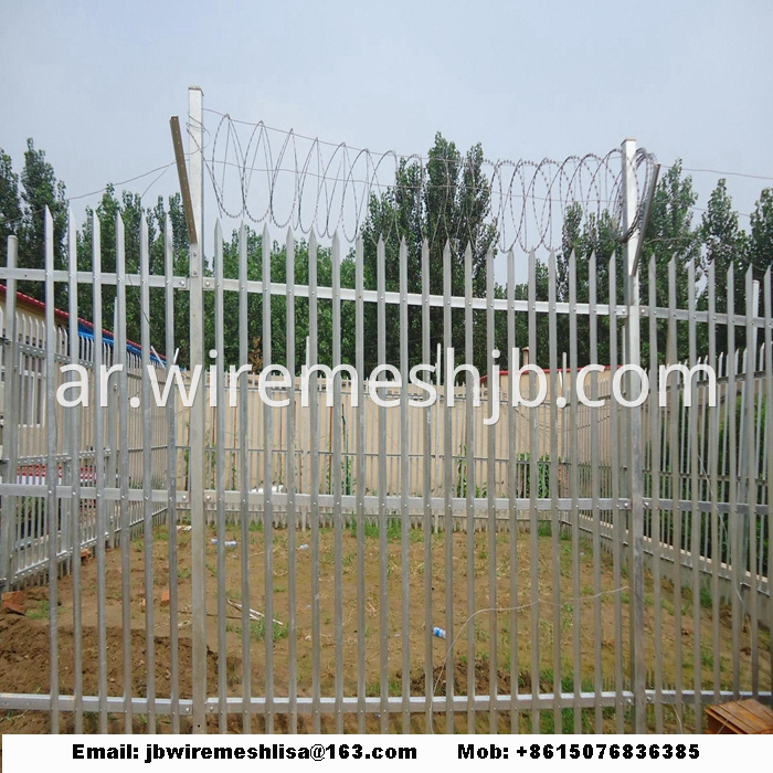 W Shape Powder Coated Palisade Fence Panels